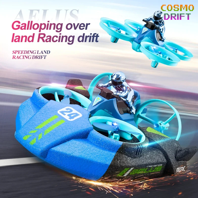 Kids Toys Quad - 3-in-1 Land Air Sea RC Aircraft