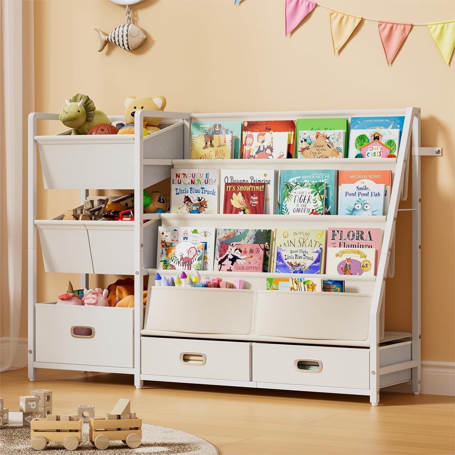 Kids' Toys - Kids Bookshelf and Toy Storage with