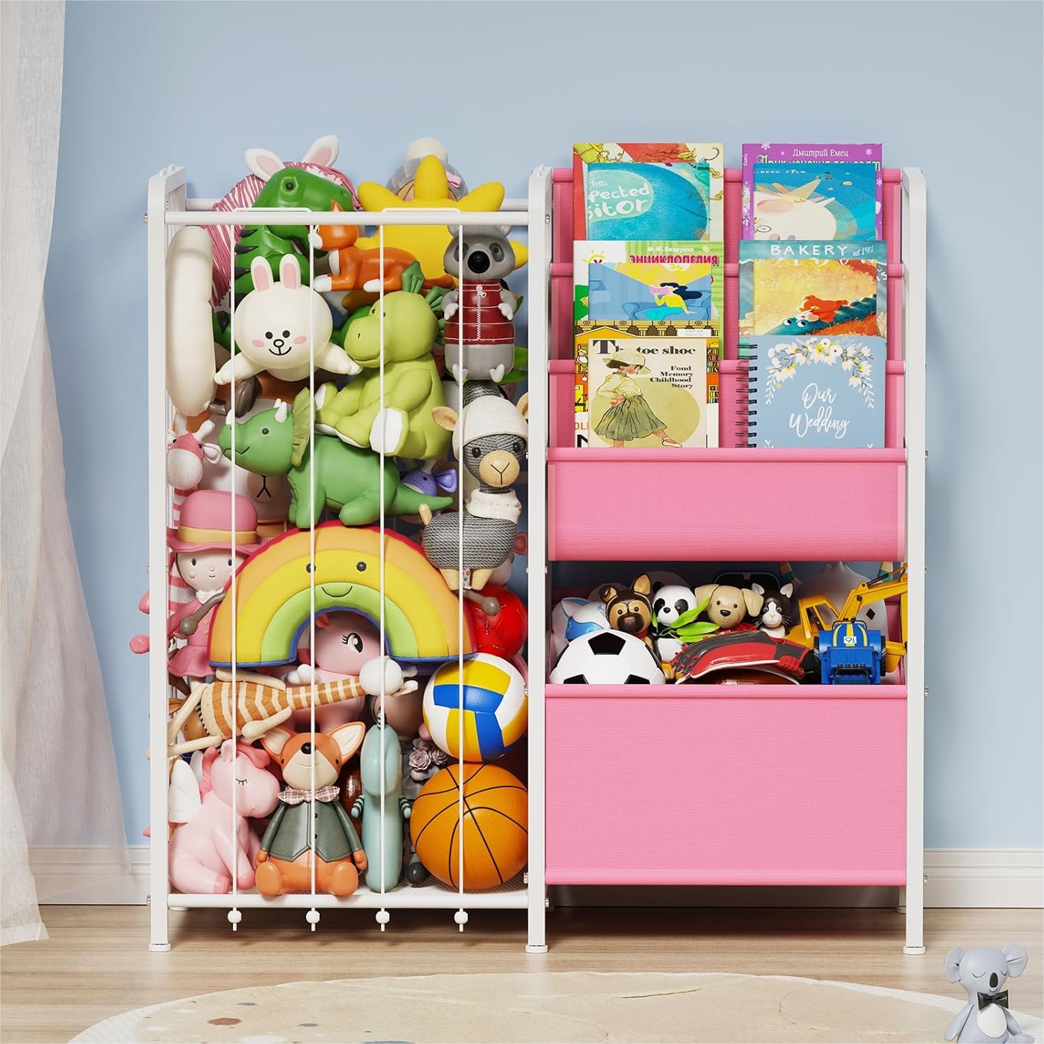 Kids' Toys - 3-Tier Kids Bookshelf and Toy Storage