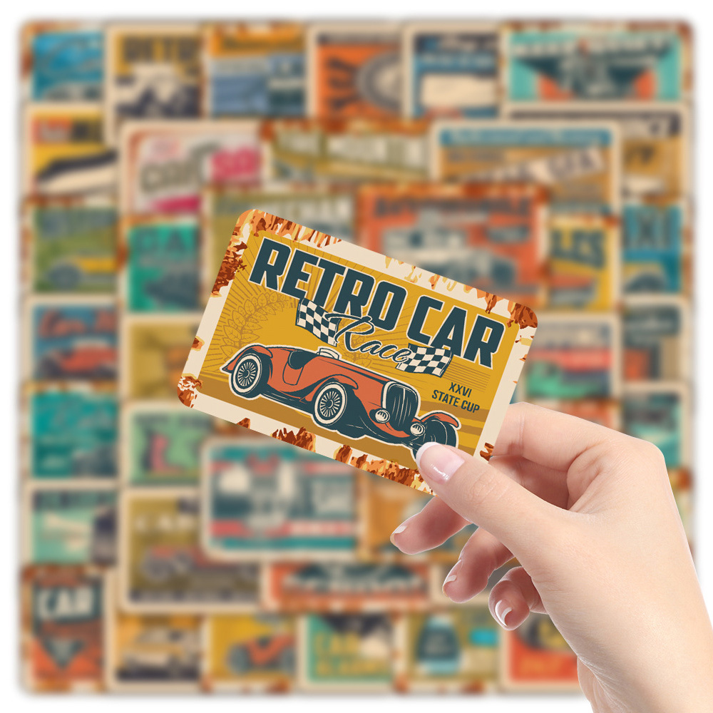 10/30/50pcs Retro Ads Car Stic - Kid Toys Ads บทวิจารณ์และราคา