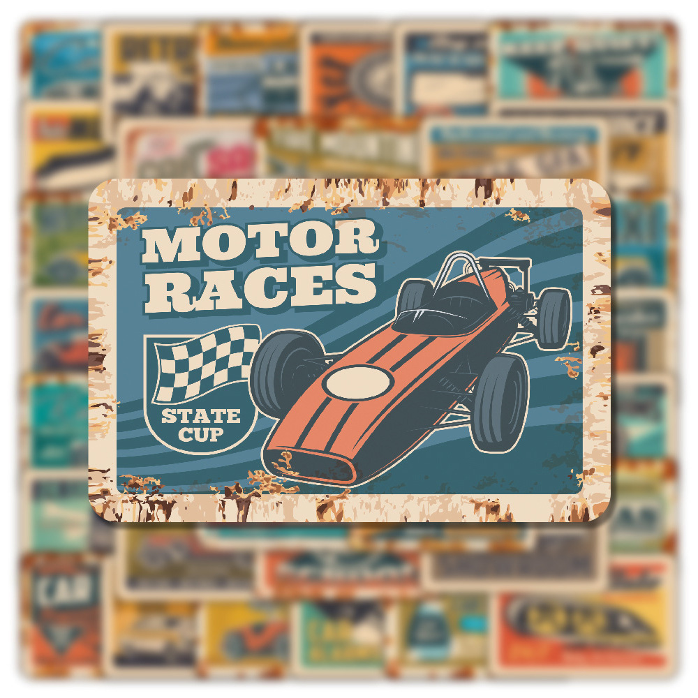 10/30/50pcs Retro Ads Car Stic - Kid Toys Ads บทวิจารณ์และราคา