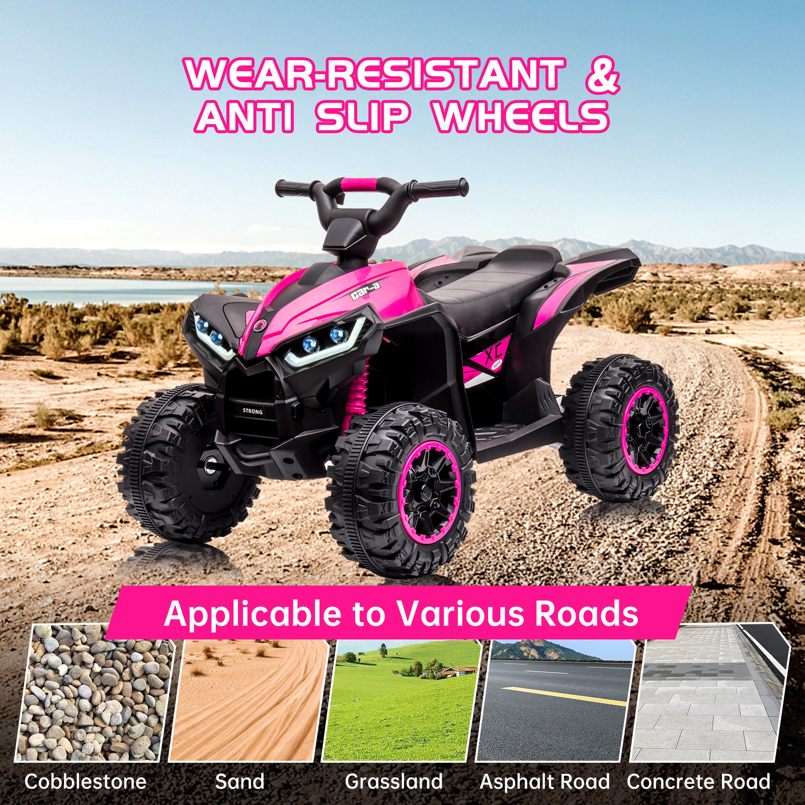 Kids Electric Quad Bike 12V, E - Kids Toys Quad บทวิจารณ์และราคา