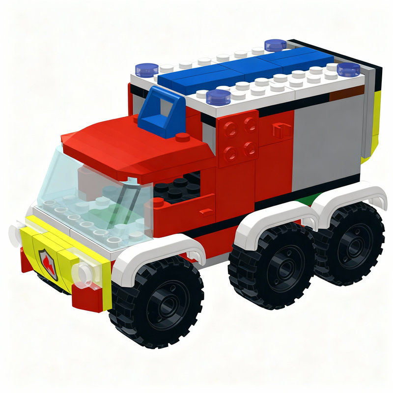 144pcs MOC Fire Truck Quad Cit - Kids Toys Quad บทวิจารณ์และราคา