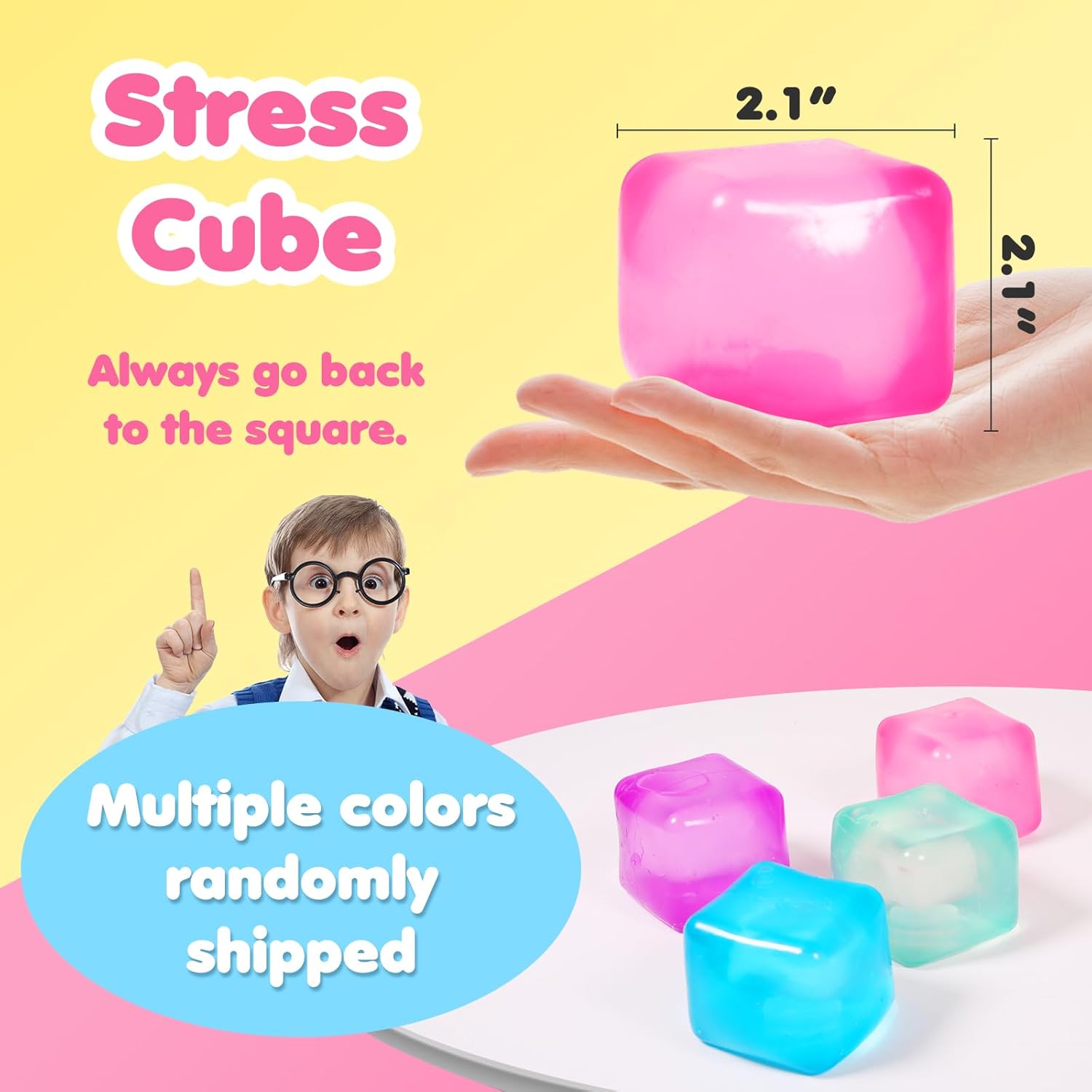 Stress Cube Squishy Stress Bal - Kids' Toys บทวิจารณ์และราคา