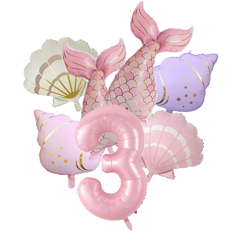 7pcs Ocean Mermaid Tail Shell  - Water Balloon Set บทวิจารณ์และราคา