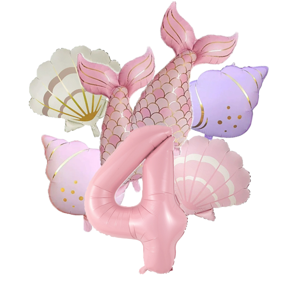7pcs Ocean Mermaid Tail Shell  - Water Balloon Set บทวิจารณ์และราคา