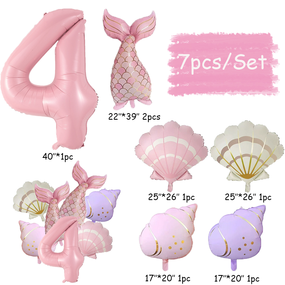 7pcs Ocean Mermaid Tail Shell  - Water Balloon Set บทวิจารณ์และราคา