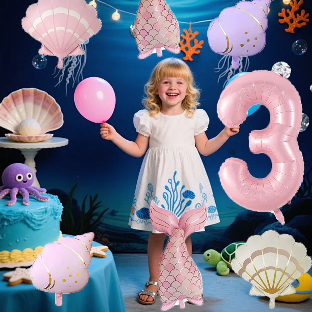 7pcs Ocean Mermaid Tail Shell  - Water Balloon Set บทวิจารณ์และราคา