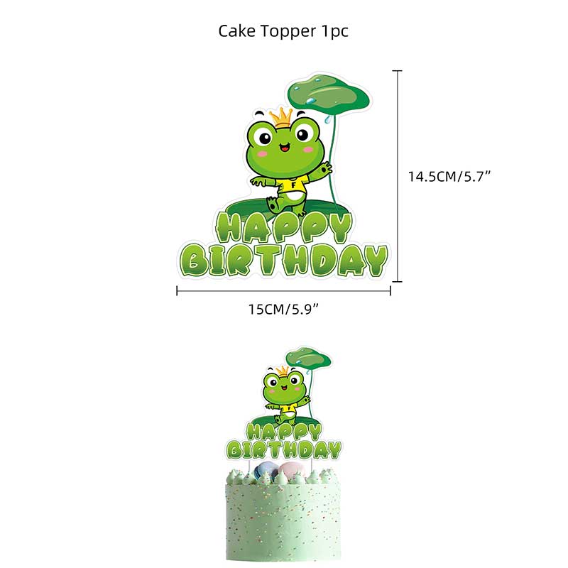 Green Frog Birthday Party Deco - Banner Kids Toys บทวิจารณ์และราคา