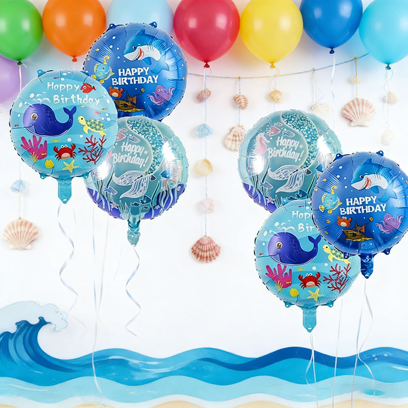 6pcs Ocean Theme Party Balloon - Water Balloon Set บทวิจารณ์และราคา