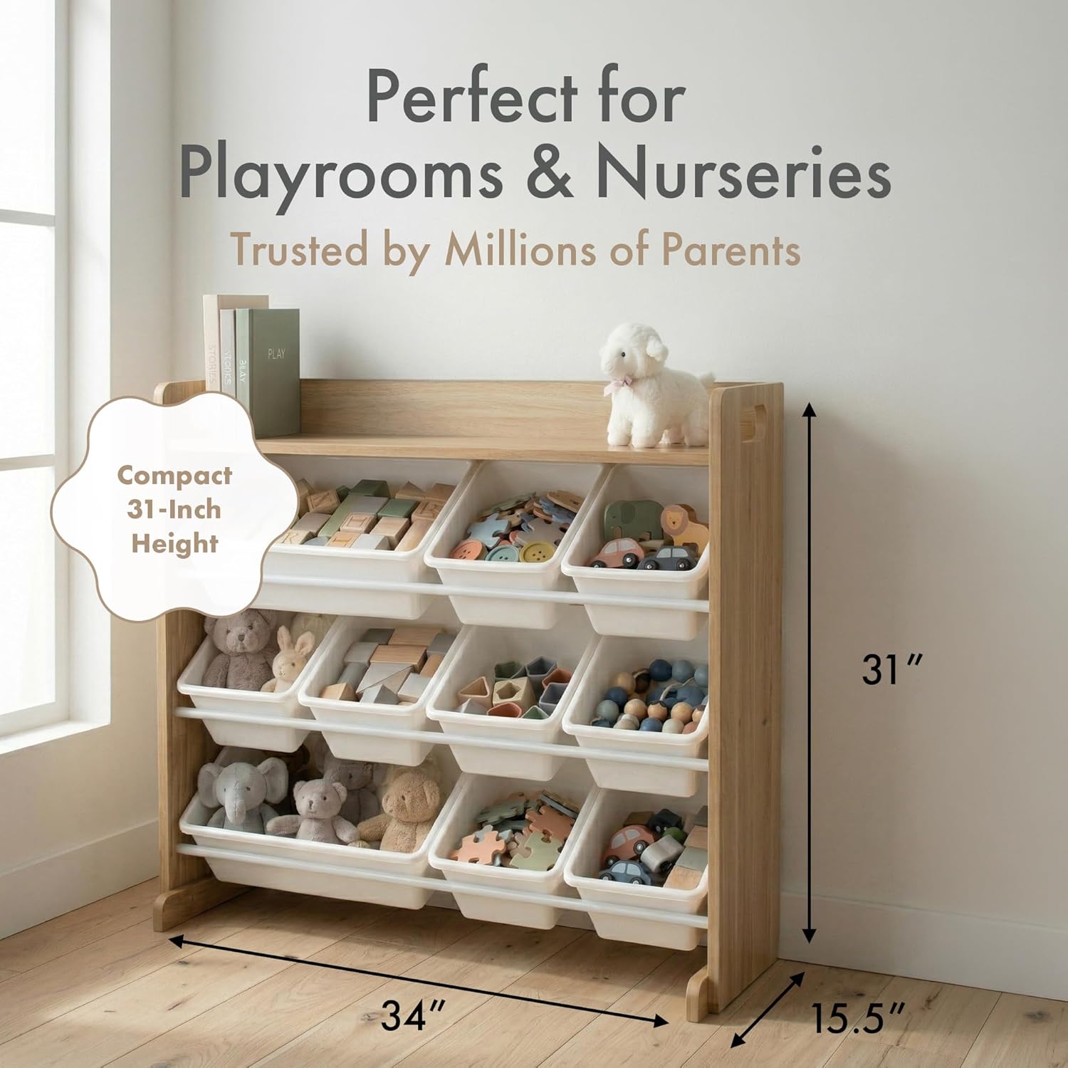 3-Tier Toy Storage Organizer w - Kids' Toys บทวิจารณ์และราคา