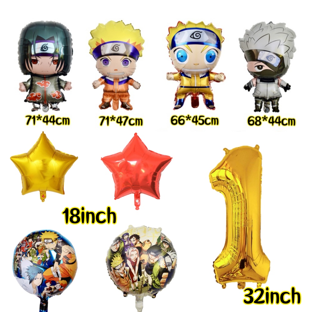 Narutoed Foil Balloons 12inch  - Banner Kids Toys บทวิจารณ์และราคา