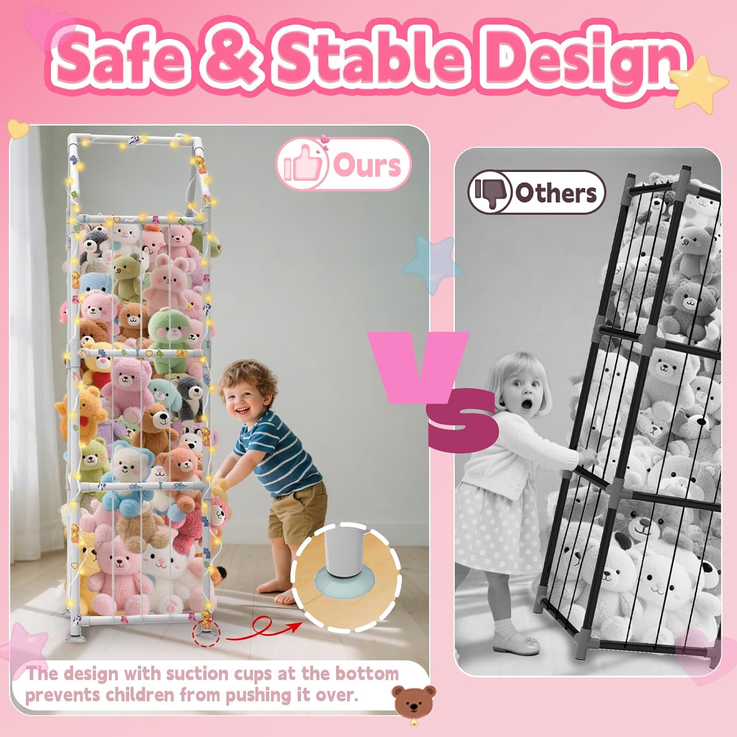 Stuffed Animal Storage with Su - Kids' Toys บทวิจารณ์และราคา
