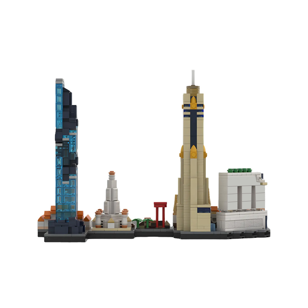 Gobricks MOC Bangkok Skyline B - Kids Toys Bangkok บทวิจารณ์และราคา