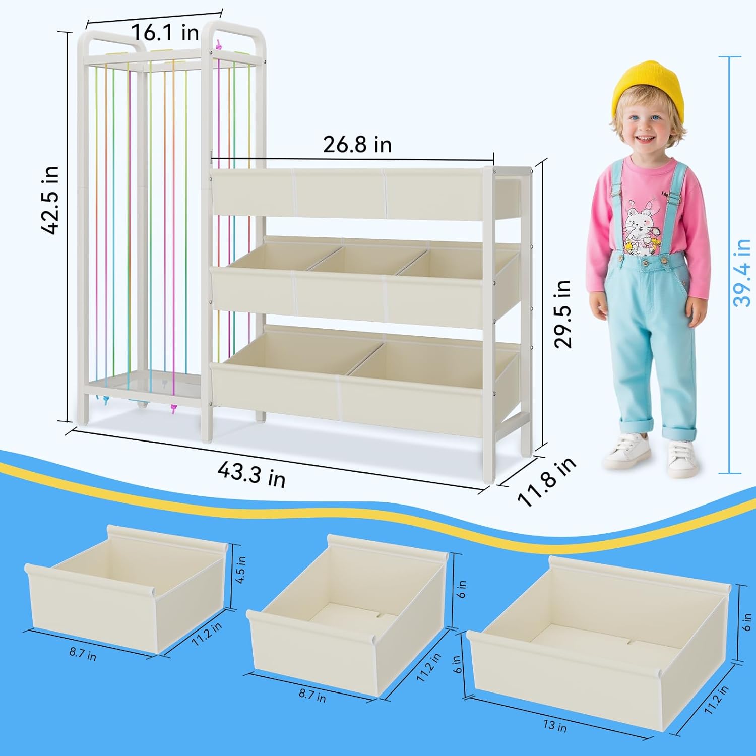 3-Tier Toy Storage Organizer w - Kids' Toys บทวิจารณ์และราคา