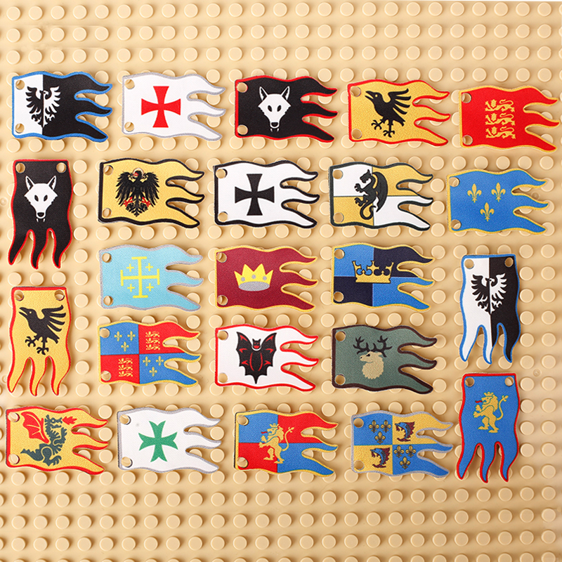 MOC Castle Flag Building Block - Banner Kids Toys บทวิจารณ์และราคา