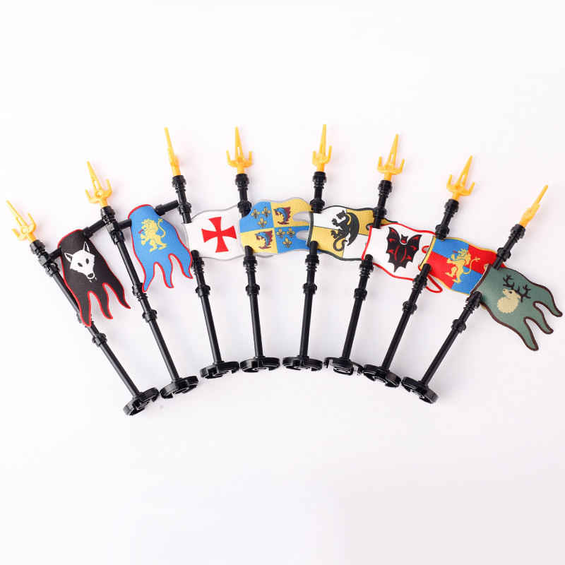 MOC Castle Flag Building Block - Banner Kids Toys บทวิจารณ์และราคา