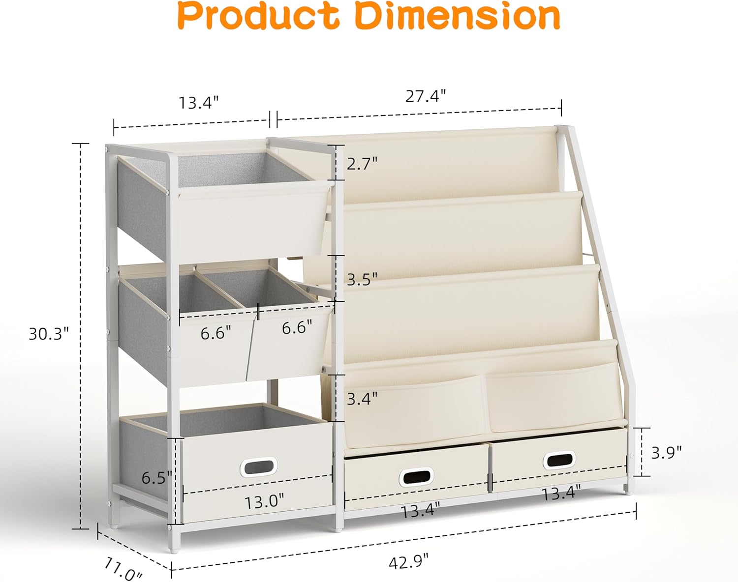 Kids Bookshelf and Toy Storage - Kids' Toys บทวิจารณ์และราคา