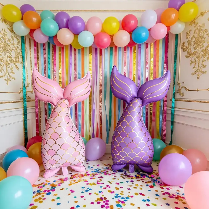 5PCS Mermaid Birthday Decor Se - Water Balloon Set บทวิจารณ์และราคา