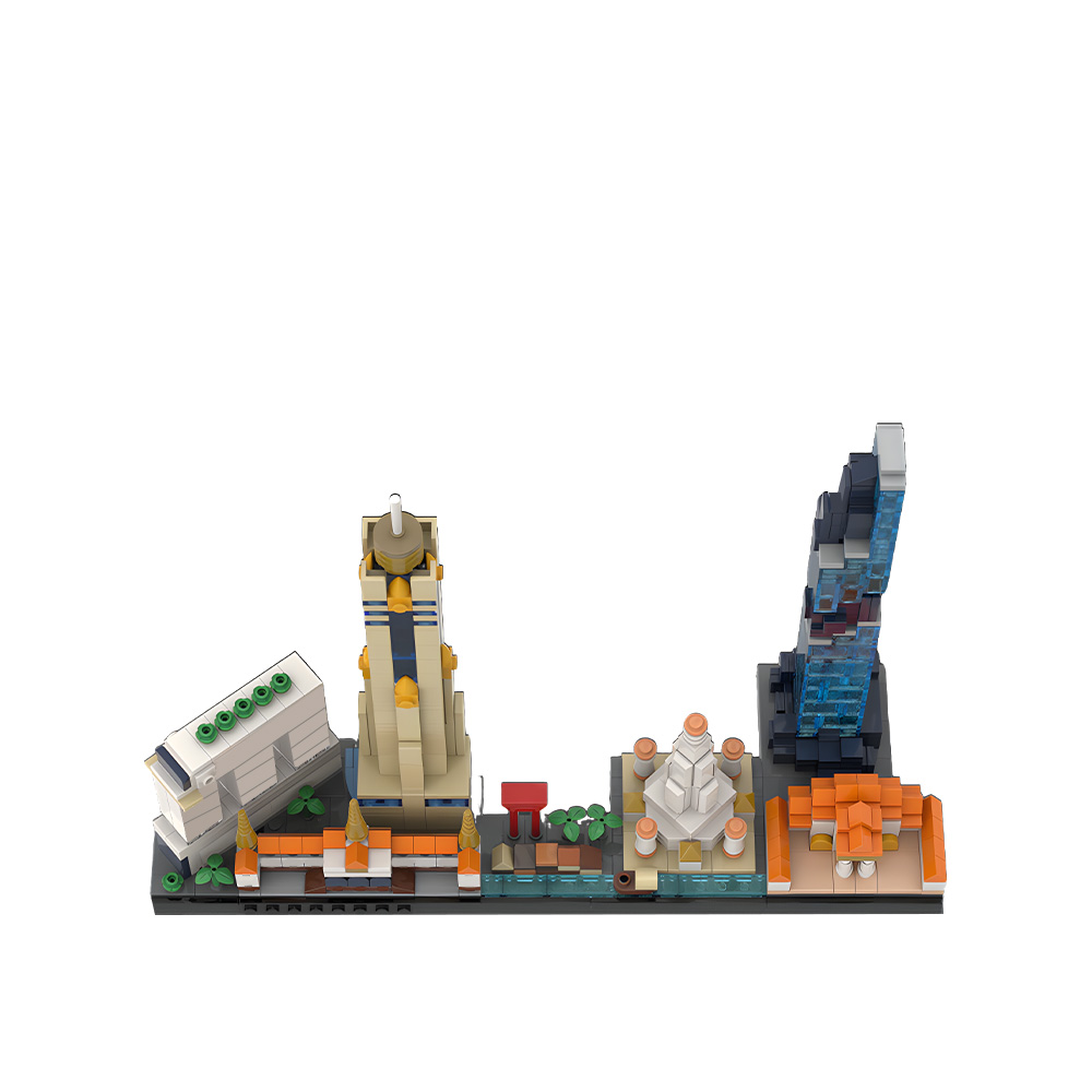 Gobricks MOC Bangkok Skyline B - Kids Toys Bangkok บทวิจารณ์และราคา
