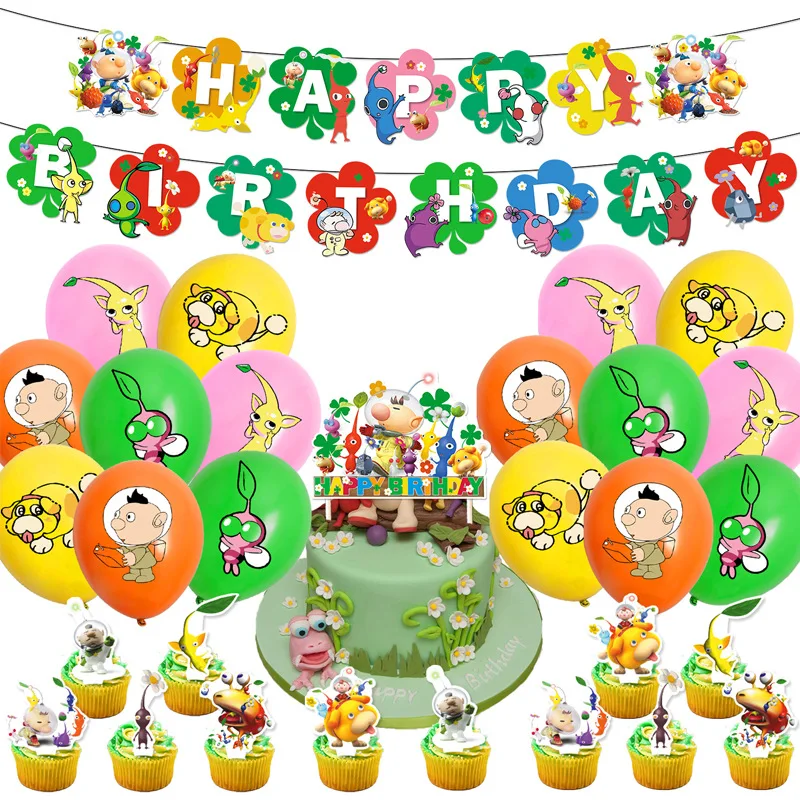 Cartoon Pikmin Theme DIY Ballo - Banner Kids Toys บทวิจารณ์และราคา
