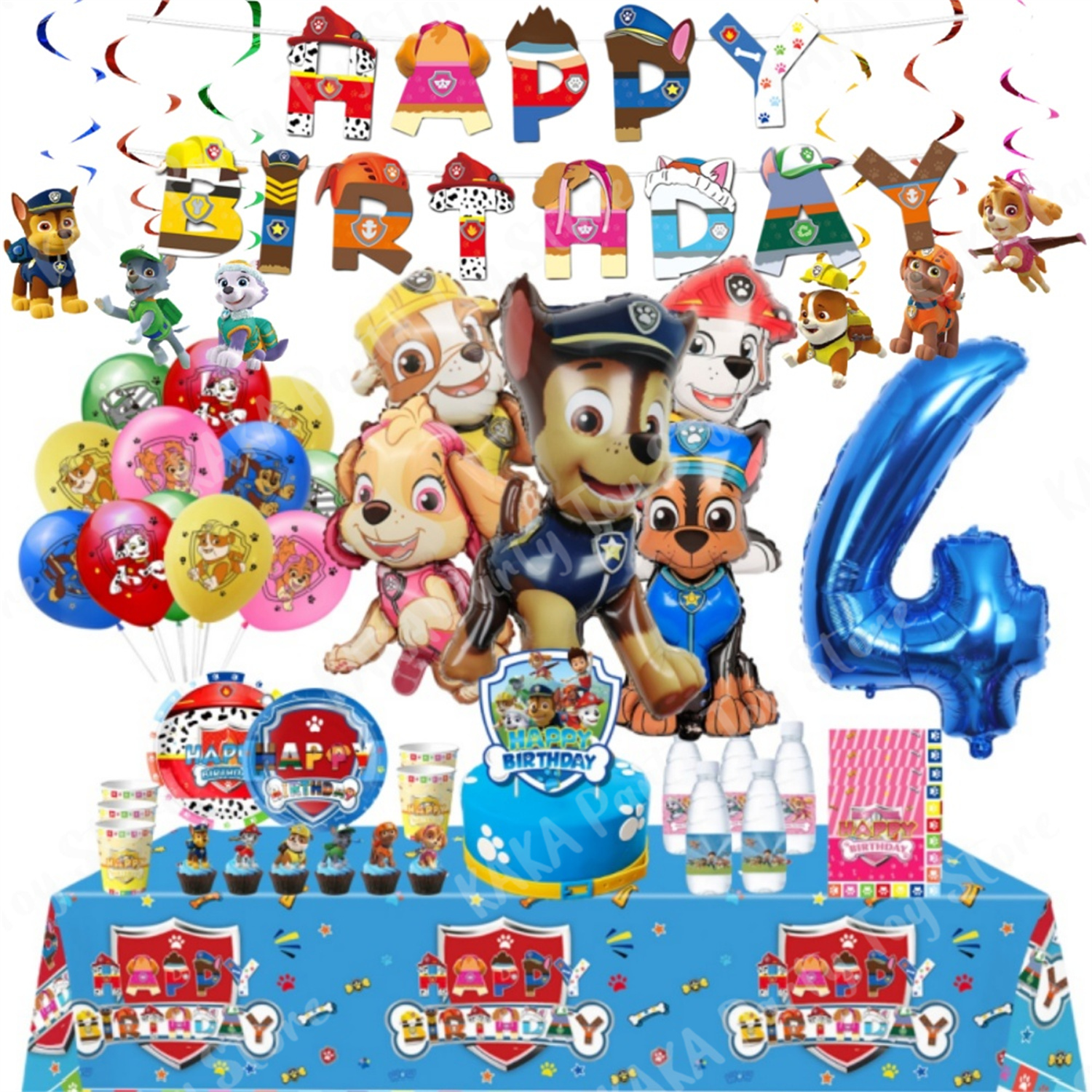New Paw Patrol Birthday Decora - Banner Kids Toys บทวิจารณ์และราคา