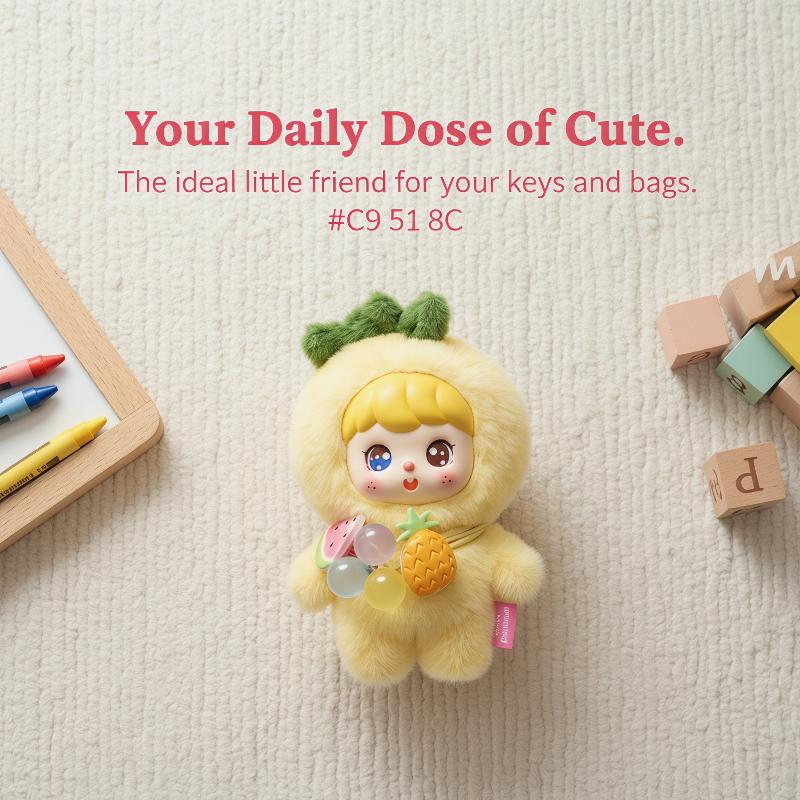 Cute Fruit Plush Doll Keychain - Kids Y Toys บทวิจารณ์และราคา