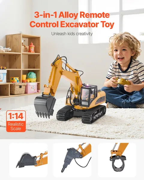 Remote Control Excavator Toy 1 - Kids Y Toys บทวิจารณ์และราคา