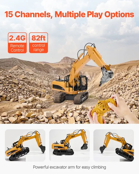 Remote Control Excavator Toy 1 - Kids Y Toys บทวิจารณ์และราคา