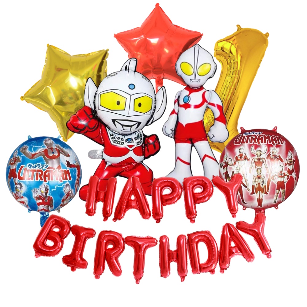 Ultraman Themed Birthday Party - Banner Kids Toys บทวิจารณ์และราคา