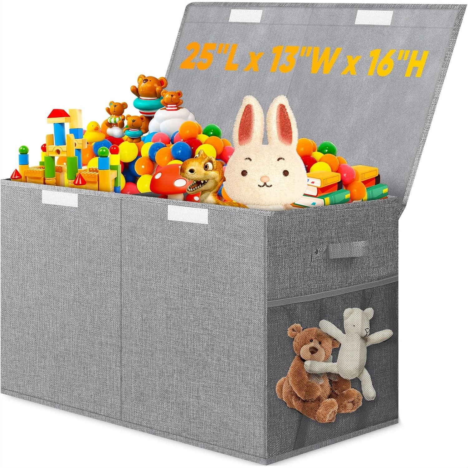 Large Toy Storage Box with Lid - Kids' Toys บทวิจารณ์และราคา