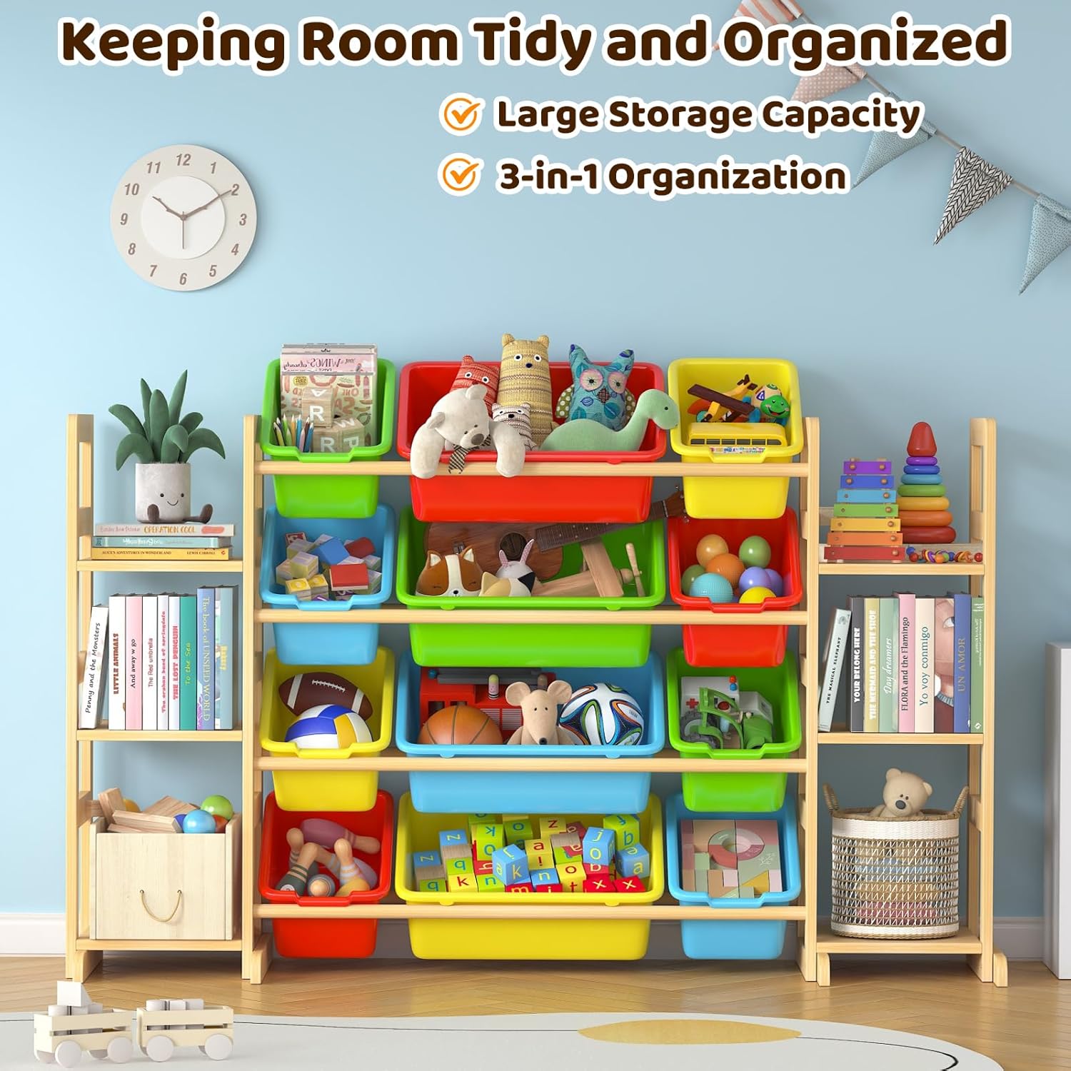 Toy Storage Organizer with 12  - Kids' Toys บทวิจารณ์และราคา