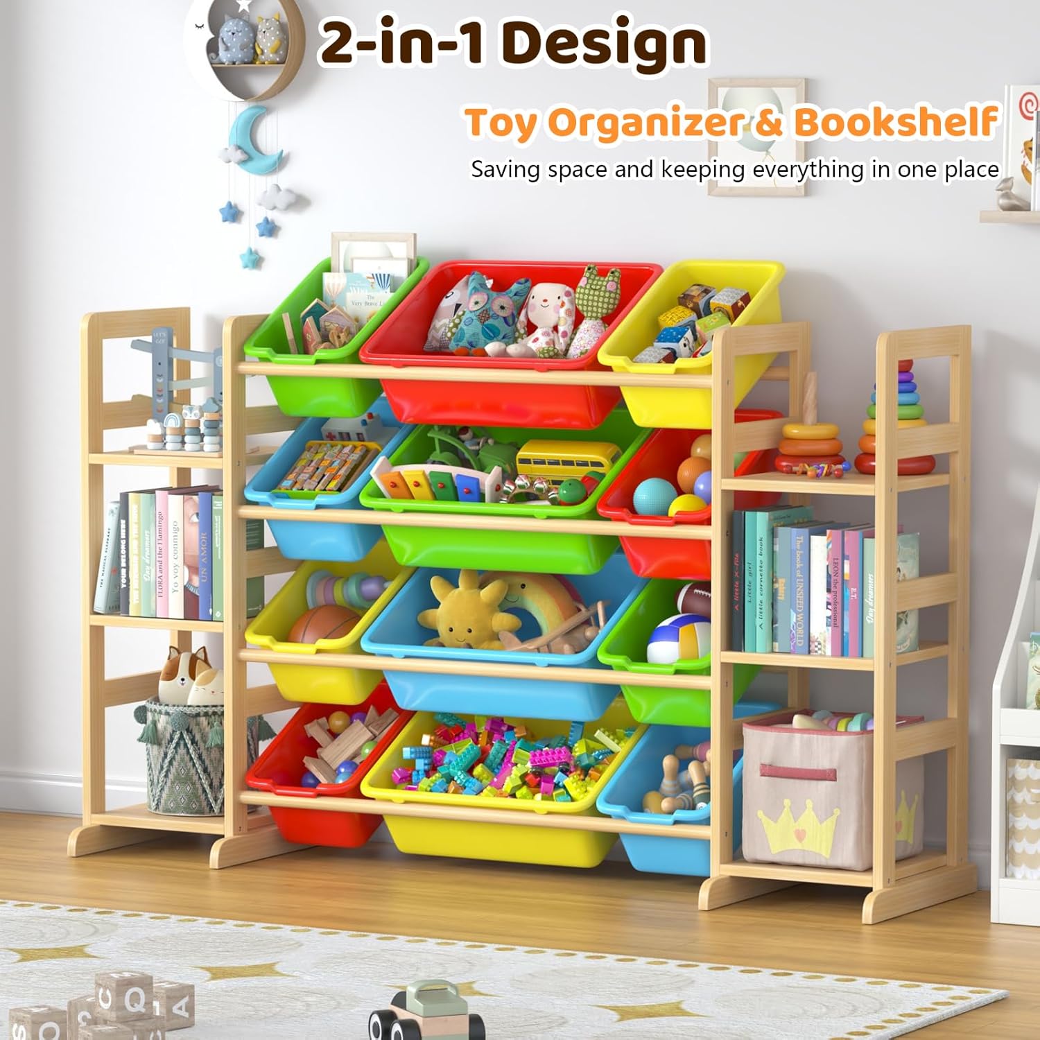 Toy Storage Organizer with 12  - Kids' Toys บทวิจารณ์และราคา