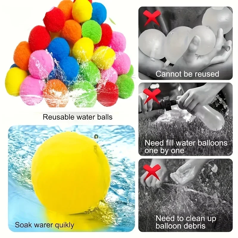 Fun Reusable Water Balls, Reus - Water Balloon Set บทวิจารณ์และราคา