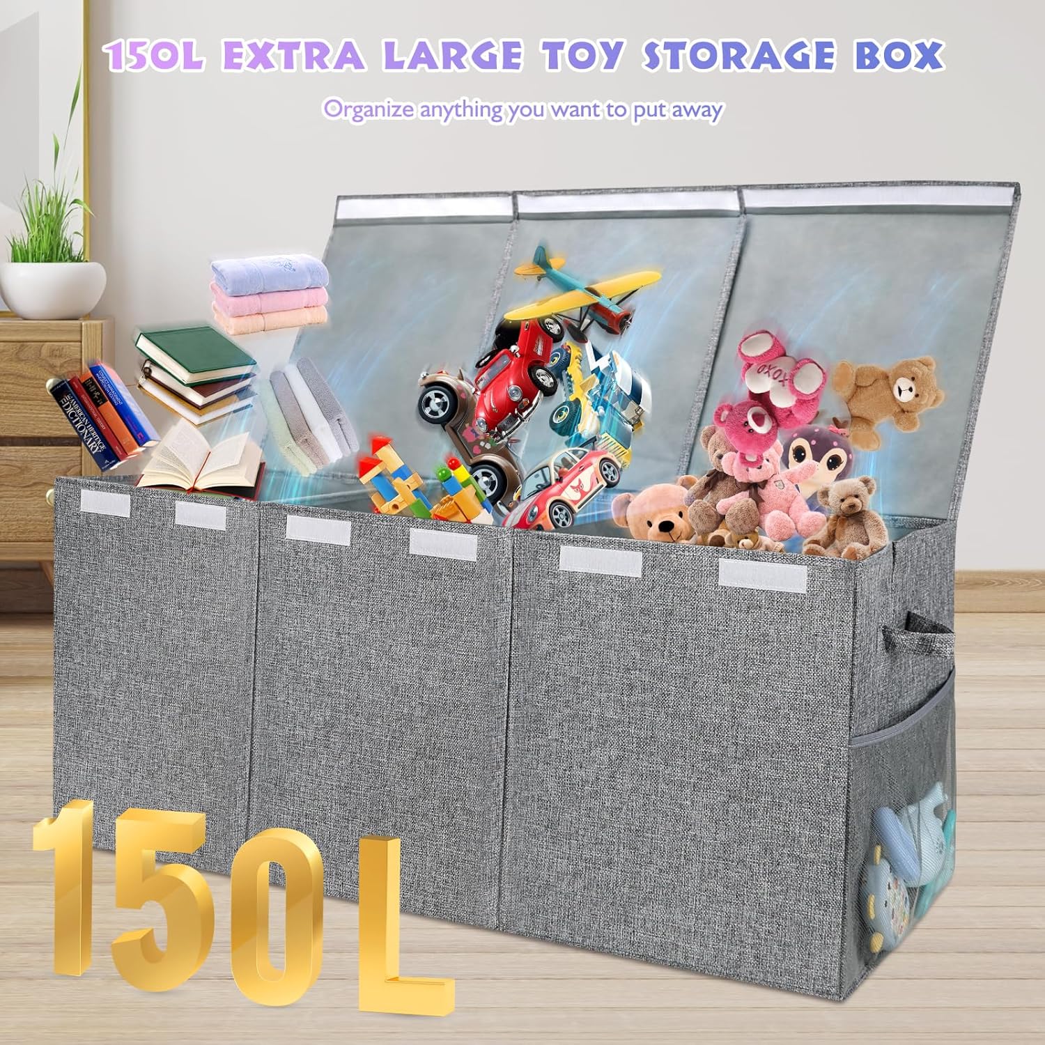Large Toy Storage Organizer wi - Kids' Toys บทวิจารณ์และราคา
