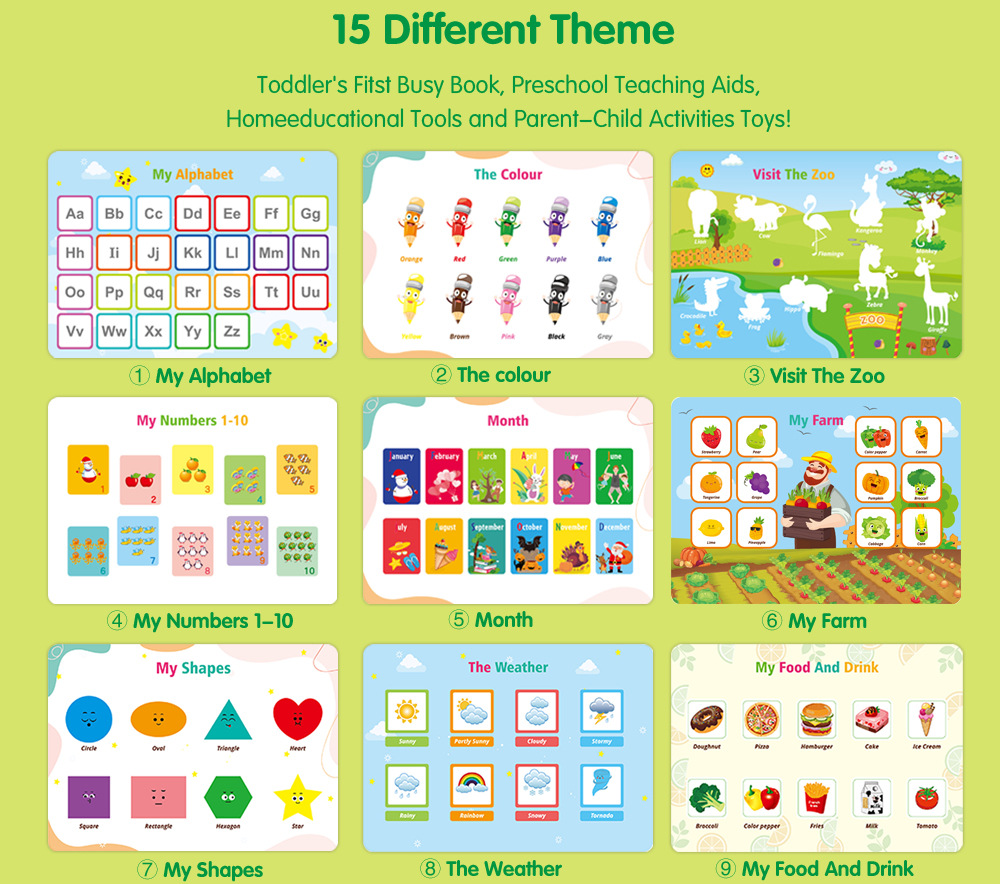 Busy Book for Kids 2-5 Years P - Kids Toys Now บทวิจารณ์และราคา