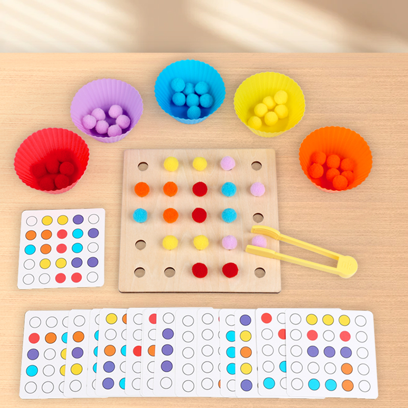 Wooden Clip Beads Toy Montesso - Kid Toys Ads บทวิจารณ์และราคา