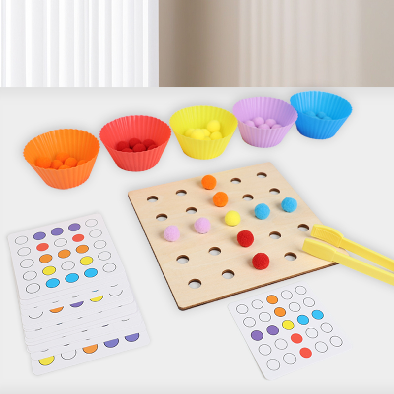 Wooden Clip Beads Toy Montesso - Kid Toys Ads บทวิจารณ์และราคา