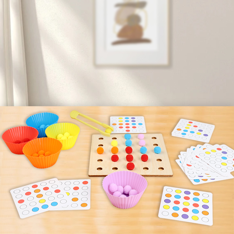 Wooden Clip Beads Toy Montesso - Kid Toys Ads บทวิจารณ์และราคา